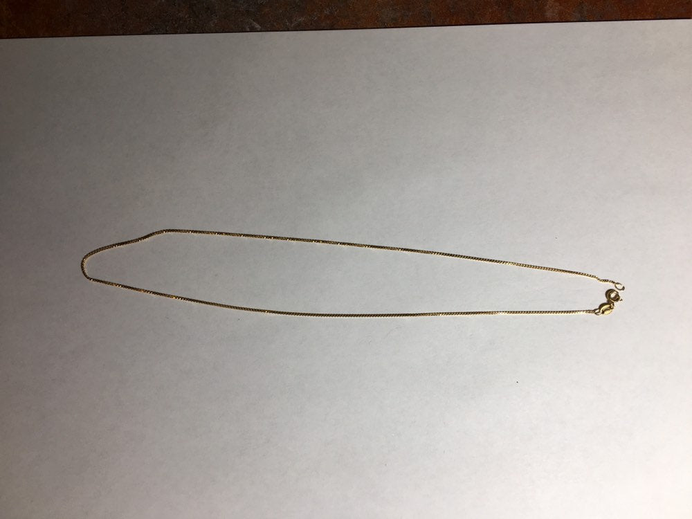 14k yellow chain 20" image 2