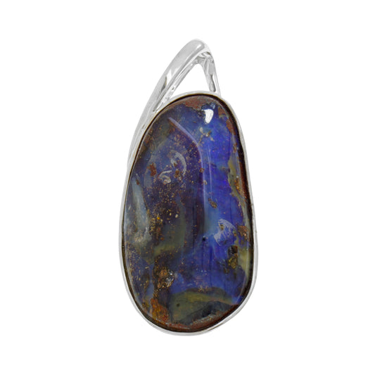 Unique Jewelry, Opal Pendant, Australian Opal Gemstone, 925 Sterling Silver Pendant image 0