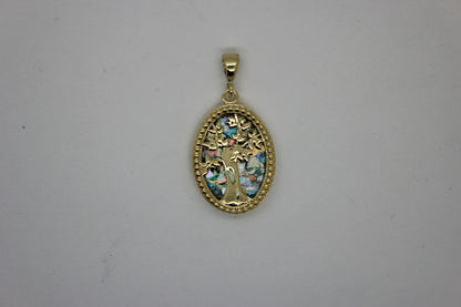 Great 14k gold Ancient Roman Glass Tree Of Life Pendant-Unique Jewelry image 2