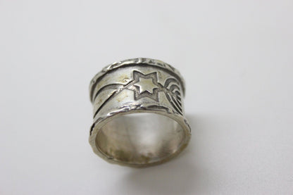 Beautiful Ornament 925 Sterling Silver Ring Band image 1