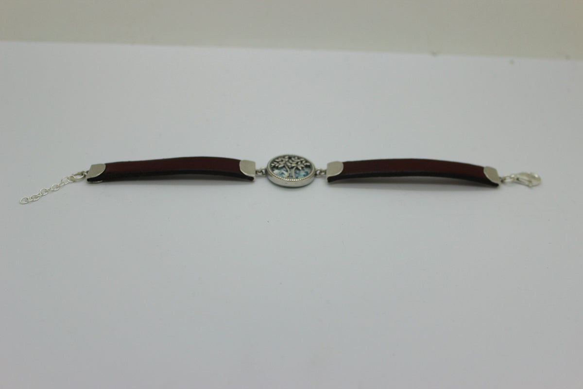 Beautiful Bracelet made Of Sterling Silver and set with amazing 2000 Year old Roman Glass image 6