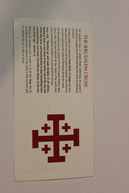 14K Yellow Gold ,Jerusalem Cross, Gold Pendant image 1