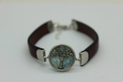 Beautiful Bracelet made Of Sterling Silver and set with amazing 2000 Year old Roman Glass image 1