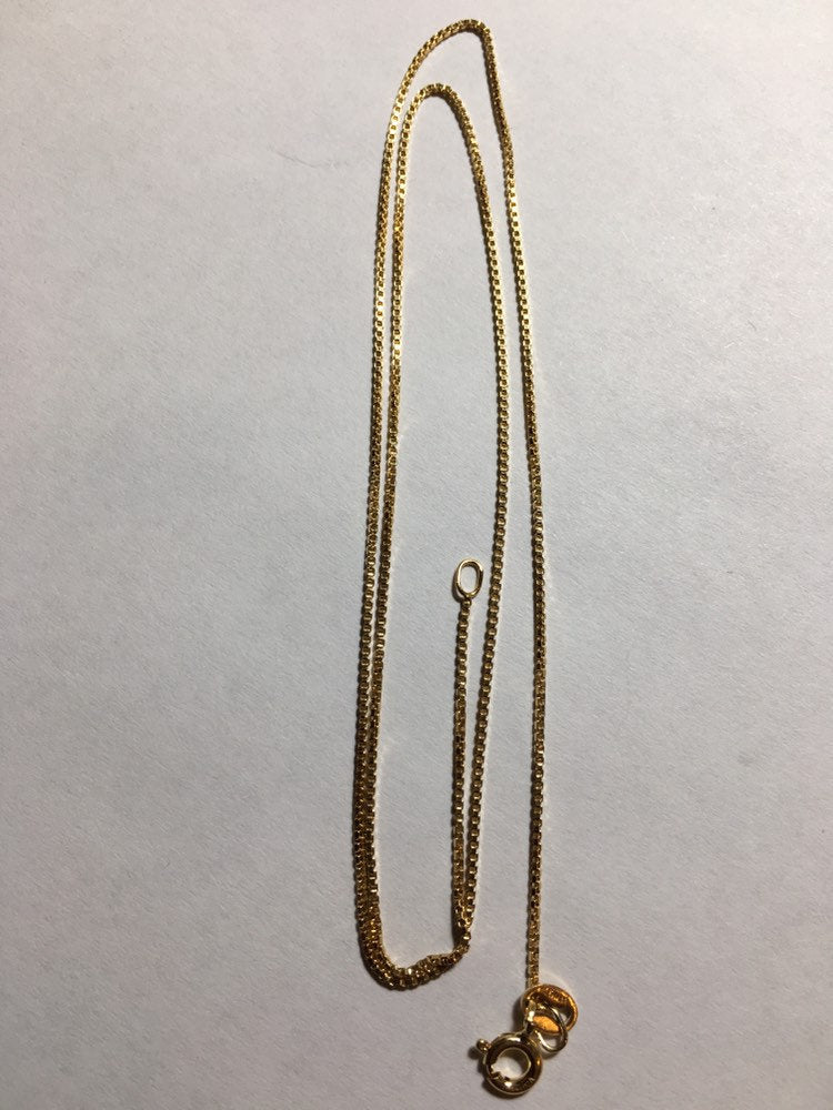 14k yellow chain 20" image 1