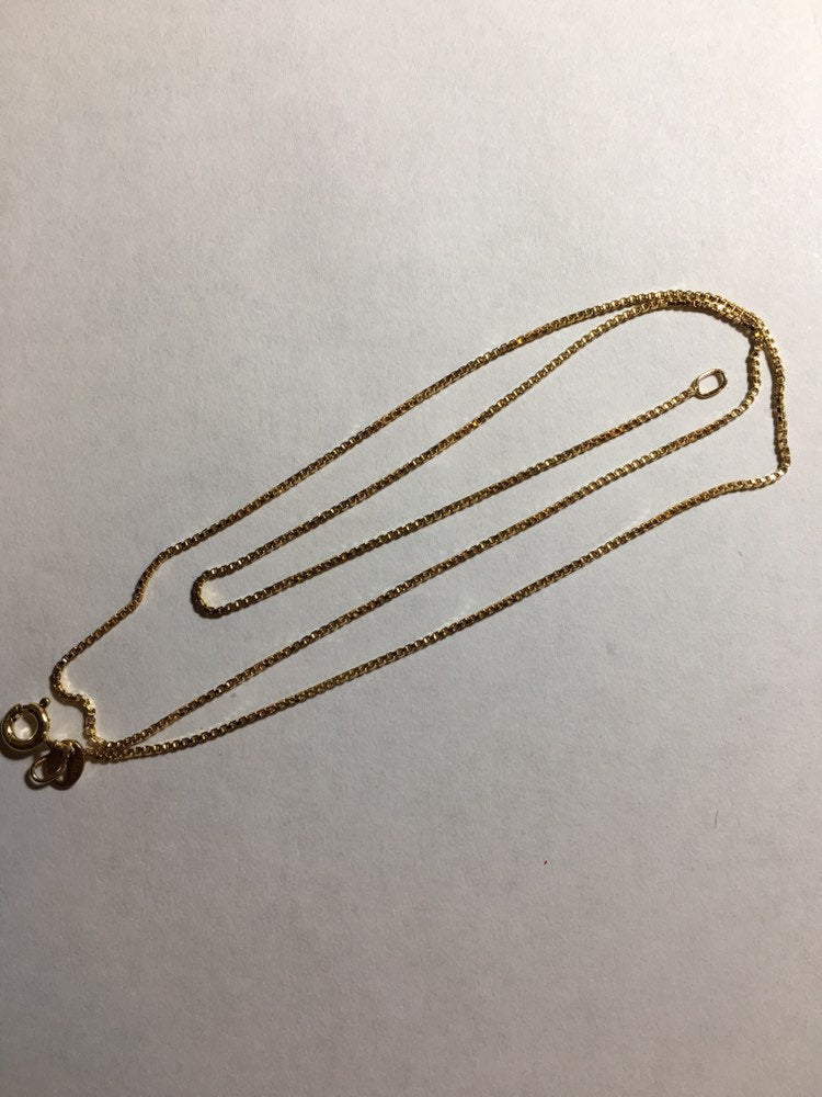 14k yellow chain 20" image 0