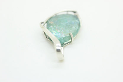 Unusual Woman Pendant, 925 Sterling Silver Paendant, Antique Roman Glass Pendant, Unique Jewelry OOAK image 3