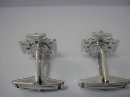 Great 925 Sterling Silver Cuff Links, Gold Filled Cuff Links Jerusalem Cross Cuff Links image 1