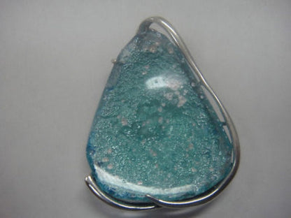Interesting 925 Sterling Silver Pendant, Antique Roman Glass Pendant One Of A Kind Unique Jewelry image 0