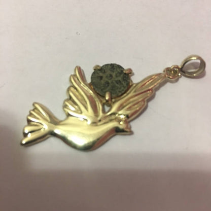 Widow's Mite Coin Pendant, 14K Yellow Gold Pendant, Unique Jewelry, Original Design, Anciet Coin Jewelry image 1