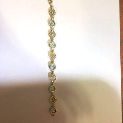 beautiful unique jewelry 14k gold Ancient bracelet Roman Glass Filigree Openwork Jewelry image 3