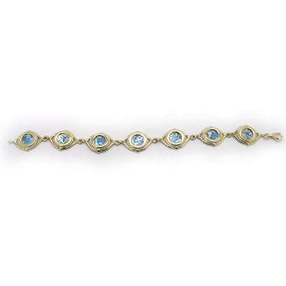 Ancient Roman Glass Bracelet, 14K Yellow Gold Bracelet, Filigree Unique Jewelry image 2