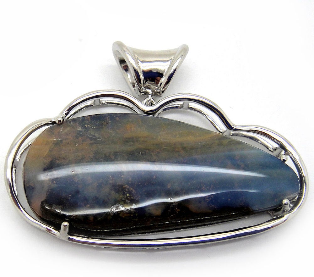 Unique Jewelry, Opal Pendant, 925 Sterling Silver Pendant, Australian Opal Gemstone image 0