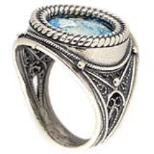 925 Sterling Silver Ring, Roman Glass Ring, Unique Jewelry image 2