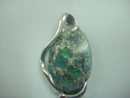 Beautiful Woman 925 Sterling Silver Pendant, Ancient Roman Glass Pendant, Unique Jewelry image 1