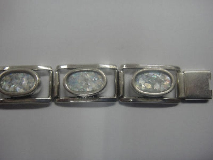 Wonderful Ladies Bracelet, 925 Sterling Silver Bracelet, Ancient Roman Glass Bracelet, Roman Glass Jewelry image 2