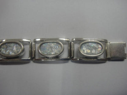 Wonderful Ladies Bracelet, 925 Sterling Silver Bracelet, Ancient Roman Glass Bracelet, Roman Glass Jewelry image 2